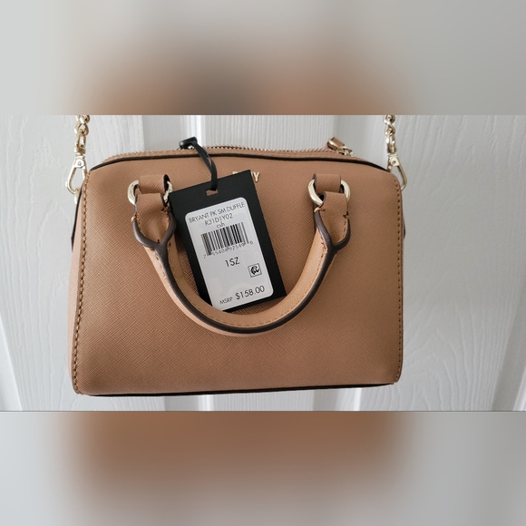 NWT DKNY Bryant Pk Sm Duffle Crossbody- Camel - Picture 3 of 13
